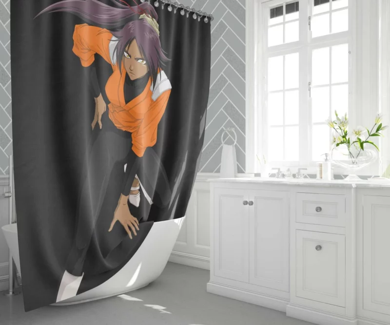 Yoruichi Shihôin Master of Flash Steps Anime Shower Curtain 1