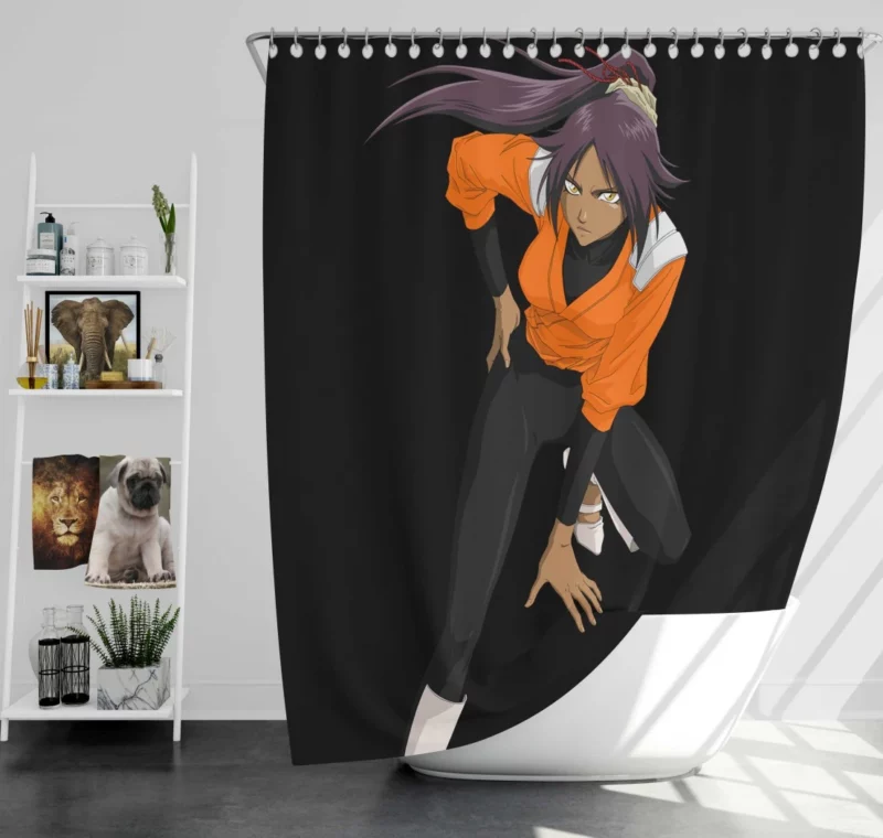 Yoruichi Shihôin Master of Flash Steps Anime Shower Curtain