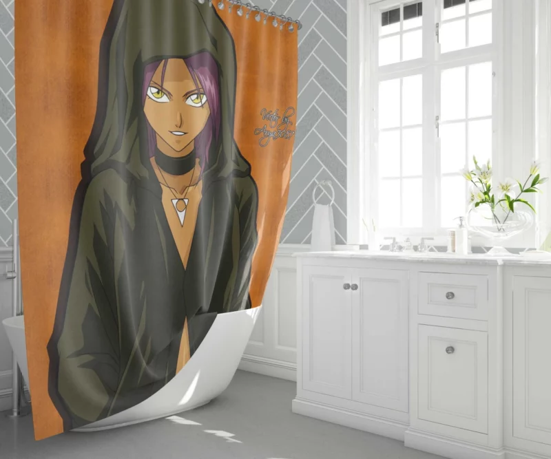 Yoruichi Shihôin Stealthy Anime Prodigy Shower Curtain 1