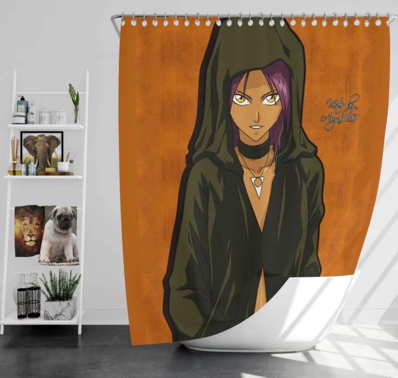 Yoruichi Shihôin Stealthy Anime Prodigy Shower Curtain