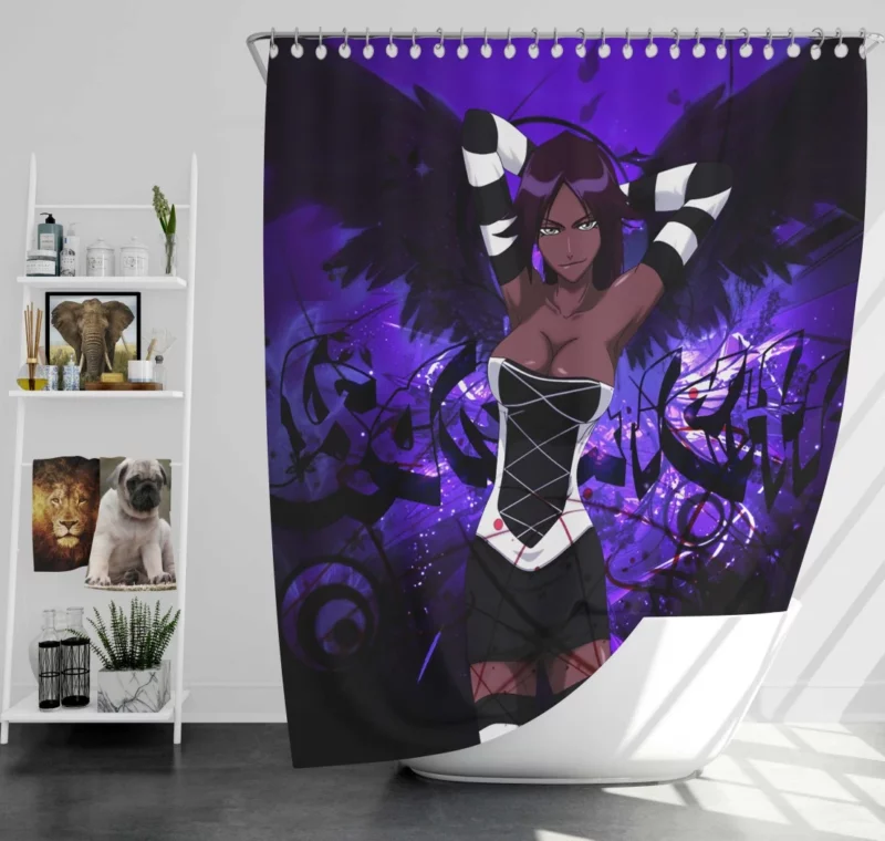 Yoruichi Shihôin Swift and Cunning Anime Shower Curtain