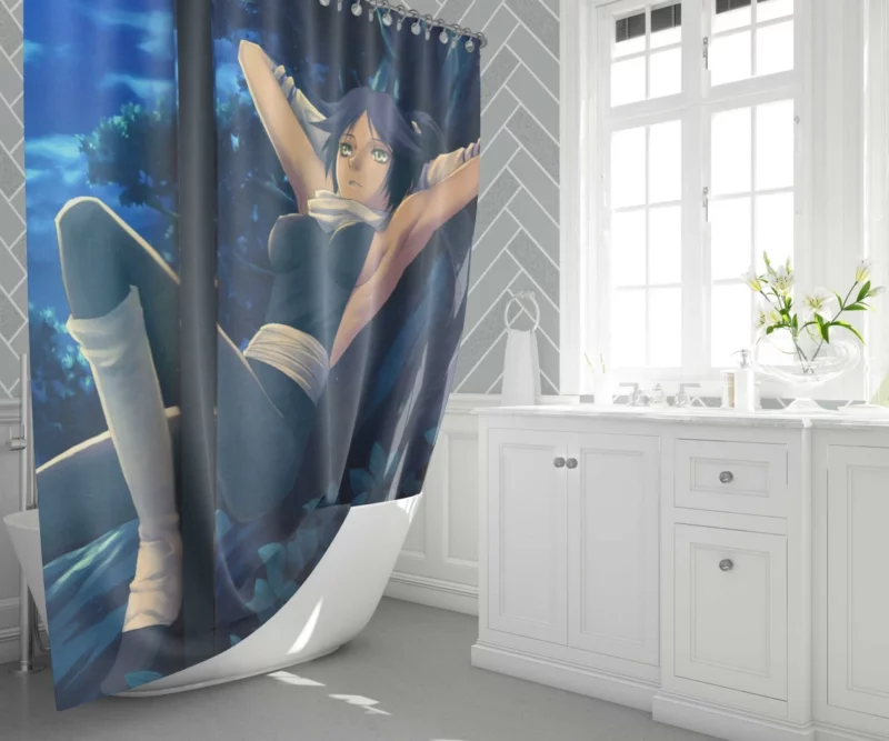 Yoruichi Shihôin The Flash Goddess Anime Shower Curtain 1