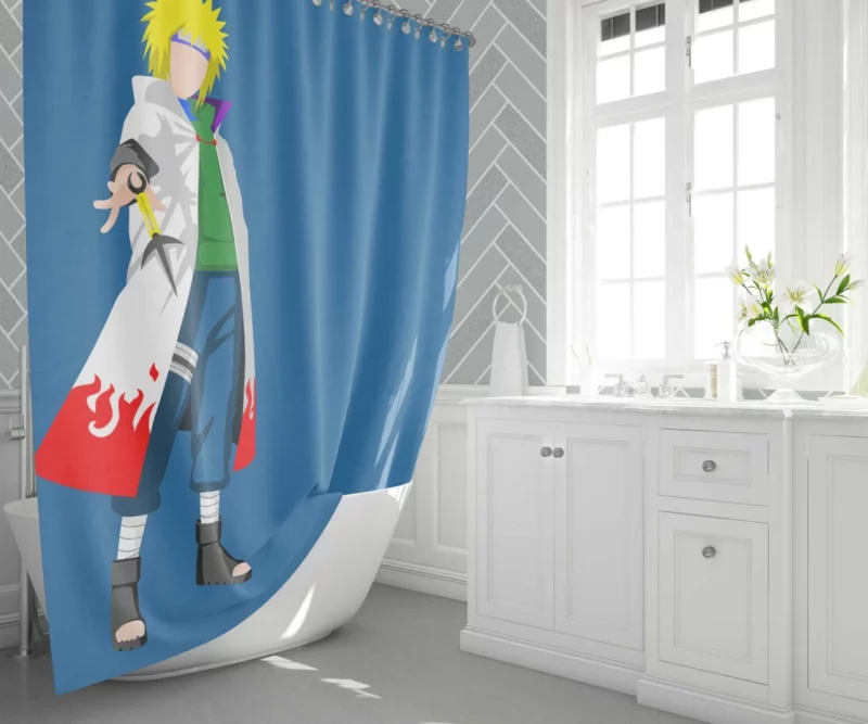 Young Minato Namikaze A Naruto Tale Anime Shower Curtain 1