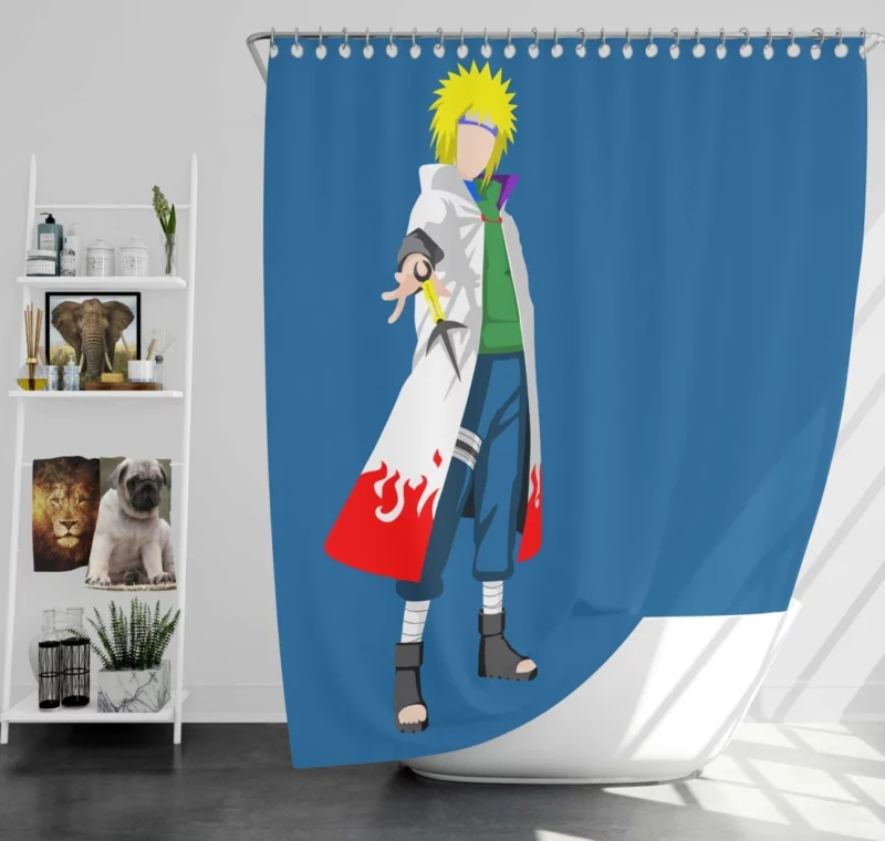 Young Minato Namikaze A Naruto Tale Anime Shower Curtain