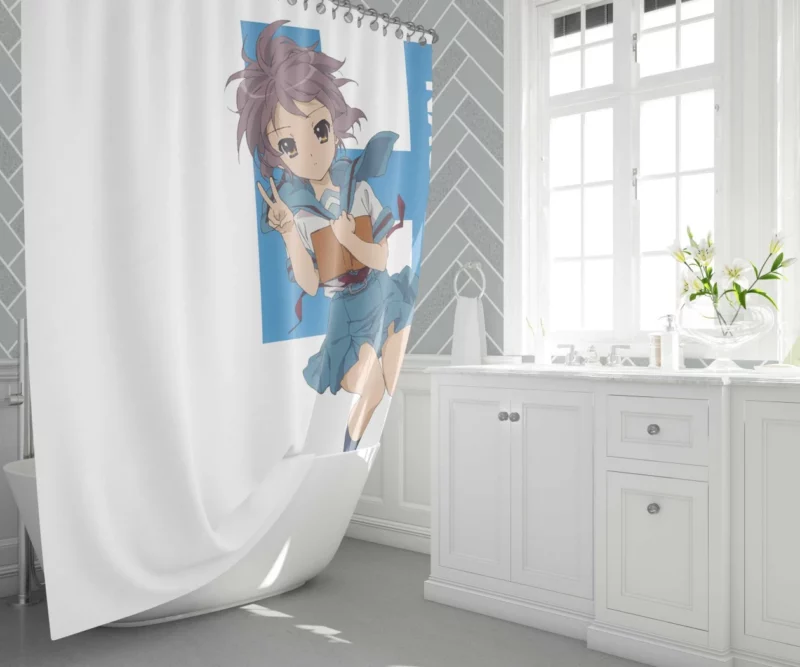 Yuki Astral Observer in Haruhi Suzumiya Anime Shower Curtain 1