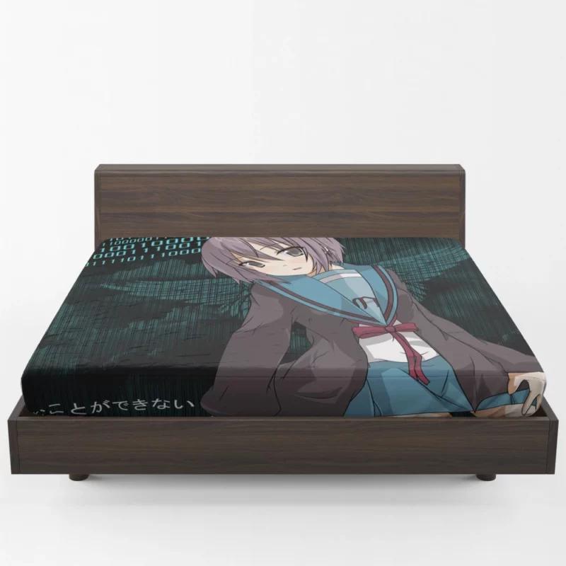 Yuki Nagato Chronicles of Time Anime Fitted Sheet 1