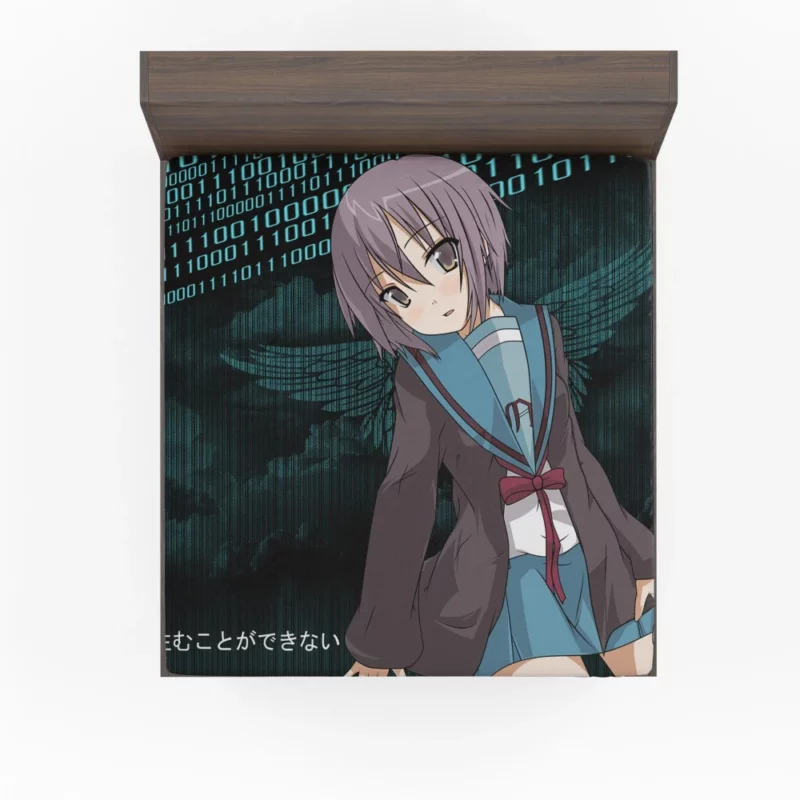 Yuki Nagato Chronicles of Time Anime Fitted Sheet