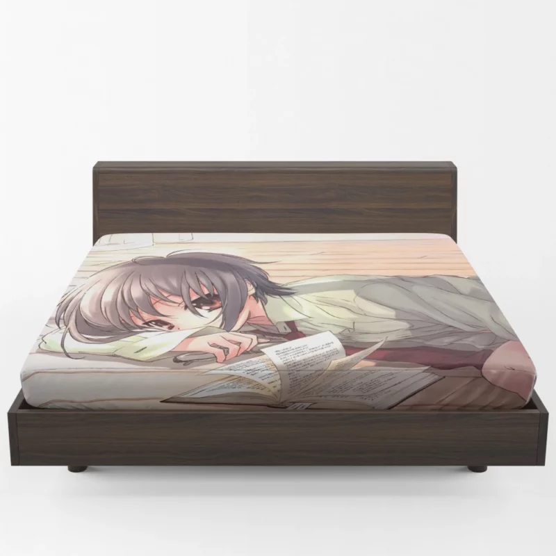 Yuki Nagato Cosmic Observer Anime Fitted Sheet 1