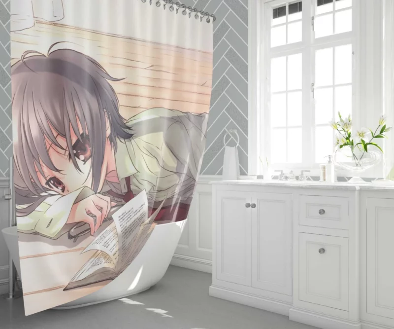 Yuki Nagato Cosmic Observer Anime Shower Curtain 1