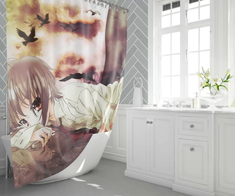 Yuki Nagato Enigma in Haruhi Suzumiya Anime Shower Curtain 1