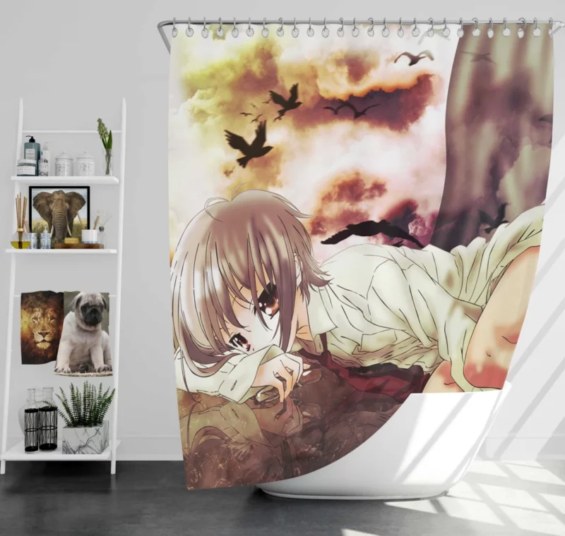 Yuki Nagato Enigma in Haruhi Suzumiya Anime Shower Curtain