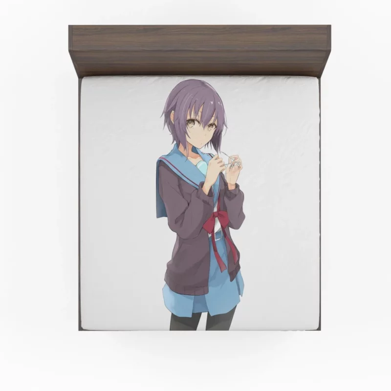 Yuki Nagato Enigma within Haruhi Suzumiya Anime Fitted Sheet