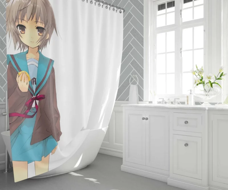 Yuki Nagato Galaxy Observer Anime Shower Curtain 1