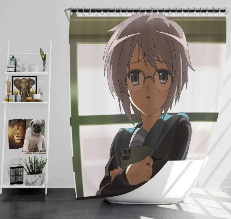 Yuki Nagato Immaterial Observer Anime Shower Curtain