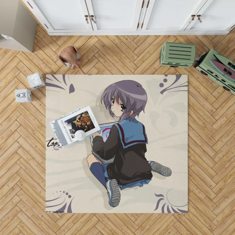 Yuki Nagato Mysterious Existence Anime Rug