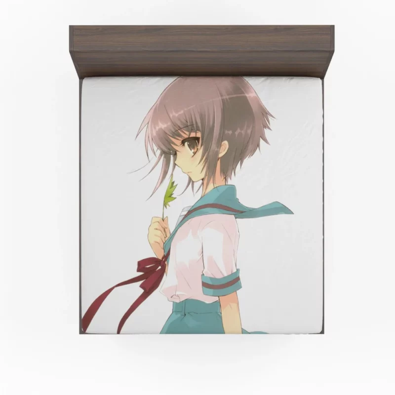 Yuki Nagato Silent Chronicles Anime Fitted Sheet