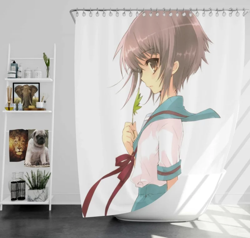 Yuki Nagato Silent Chronicles Anime Shower Curtain