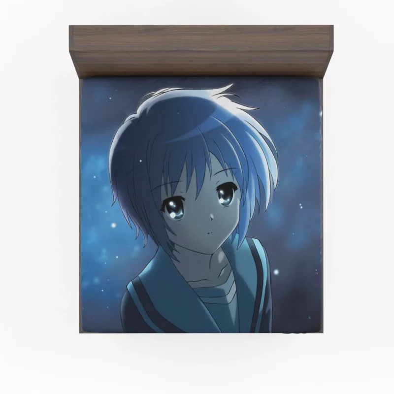 Yuki Nagato Silent Observer Anime Fitted Sheet