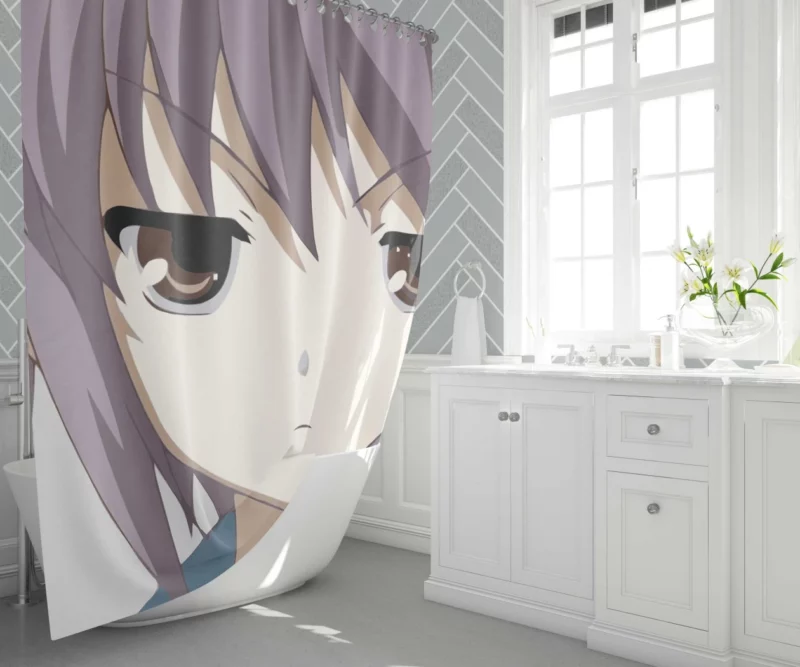 Yuki Nagato Starlit Observer Anime Shower Curtain 1