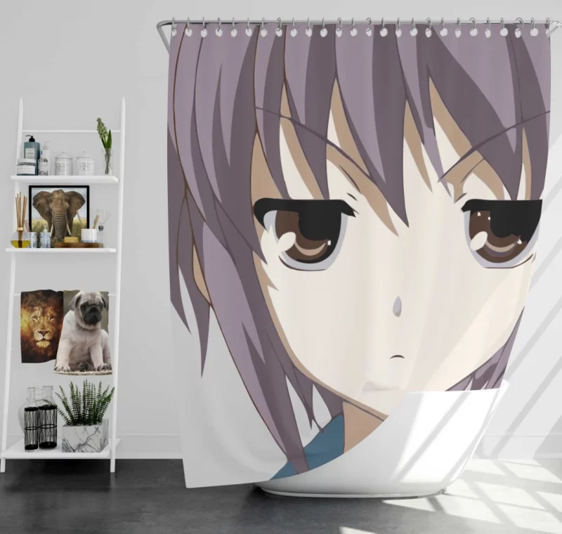 Yuki Nagato Starlit Observer Anime Shower Curtain