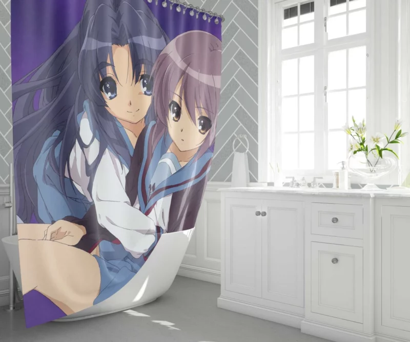 Yuki Nagato Timeless Observer Anime Shower Curtain 1