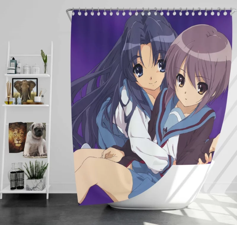 Yuki Nagato Timeless Observer Anime Shower Curtain