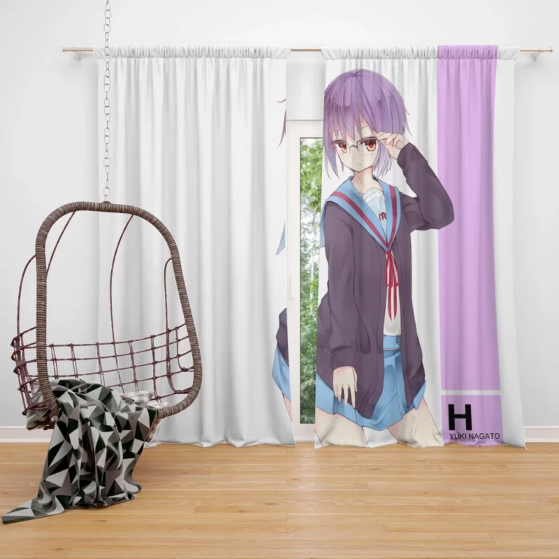 Yuki Nagato Timeless Watcher Anime Curtain