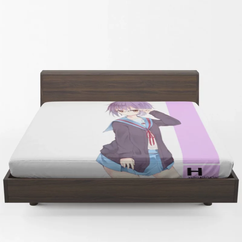 Yuki Nagato Timeless Watcher Anime Fitted Sheet 1