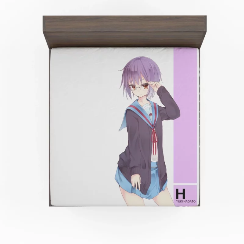 Yuki Nagato Timeless Watcher Anime Fitted Sheet