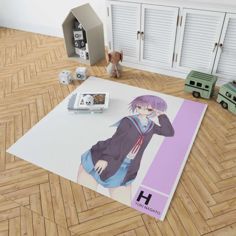 Yuki Nagato Timeless Watcher Anime Rug 1