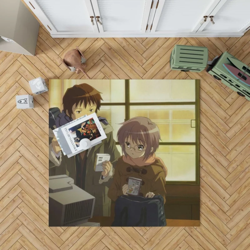 Yuki Nagato and Kyon Haruhi Duo Anime Rug