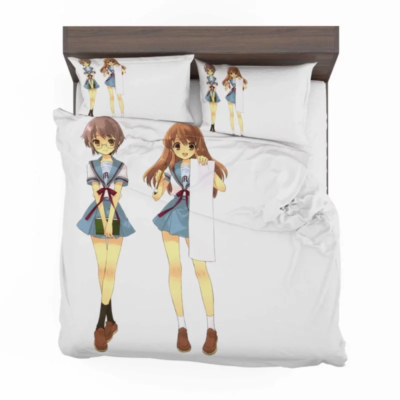 Yuki Nagato and Mikuru Asahina SOS Brigade Pair Anime Bedding Set 1