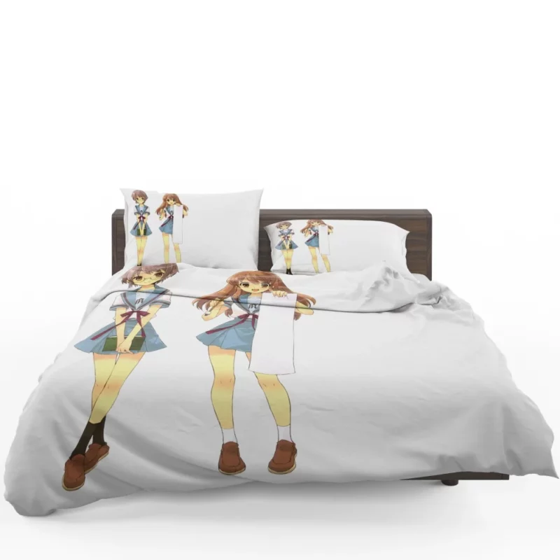 Yuki Nagato and Mikuru Asahina SOS Brigade Pair Anime Bedding Set