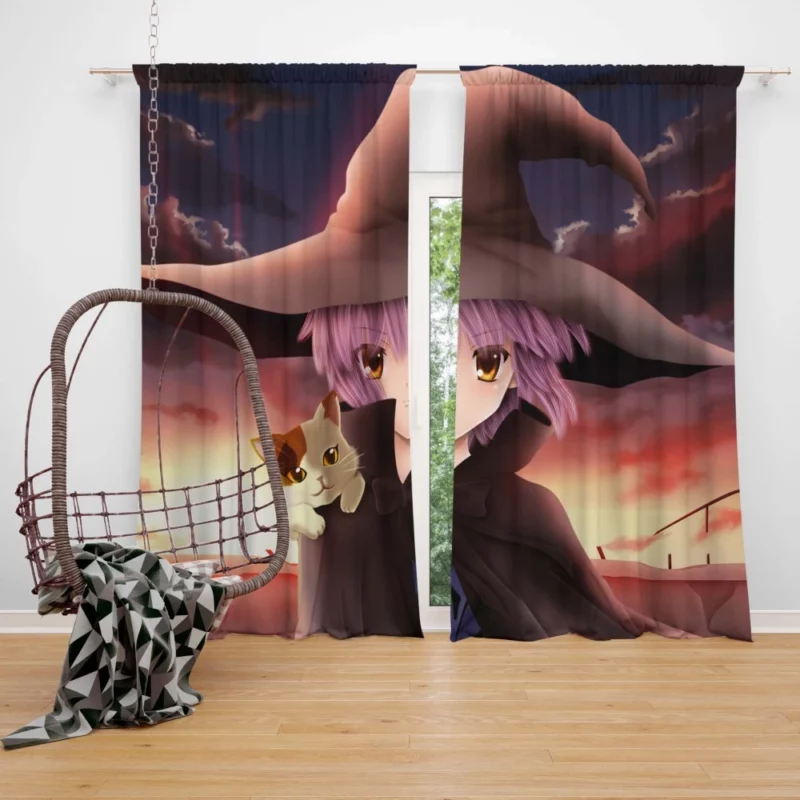 Yuki Nagato and Shamisen Melancholy Harmony Anime Curtain