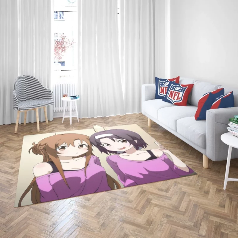 Yuuki Konno Mirroring Asuna Yuuki Spirit Anime Rug 2