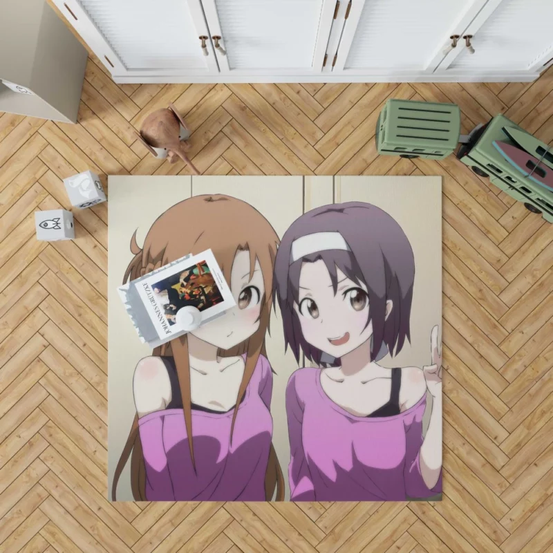 Yuuki Konno Mirroring Asuna Yuuki Spirit Anime Rug