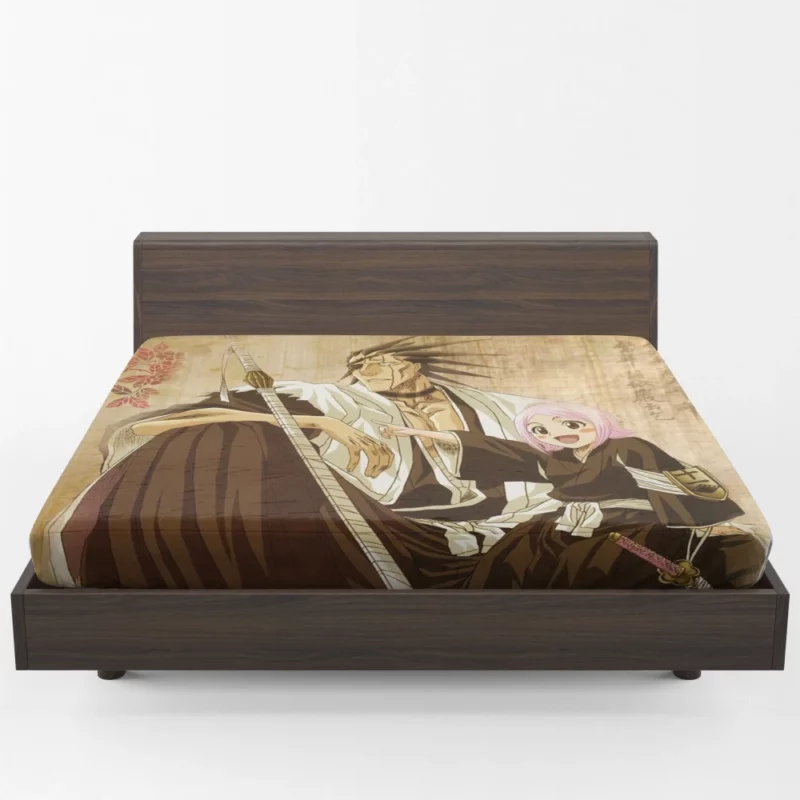 Zaraki and Yachiru Unbreakable Bond Anime Fitted Sheet 1