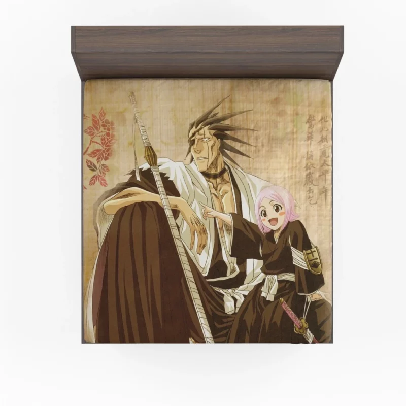 Zaraki and Yachiru Unbreakable Bond Anime Fitted Sheet