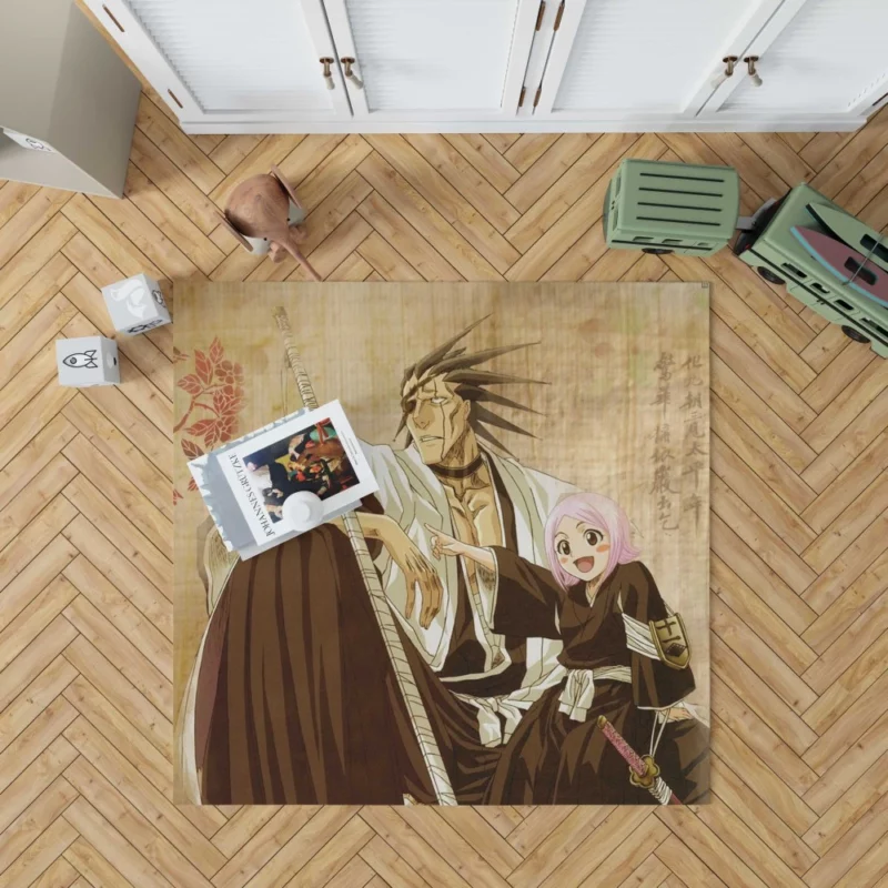 Zaraki and Yachiru Unbreakable Bond Anime Rug