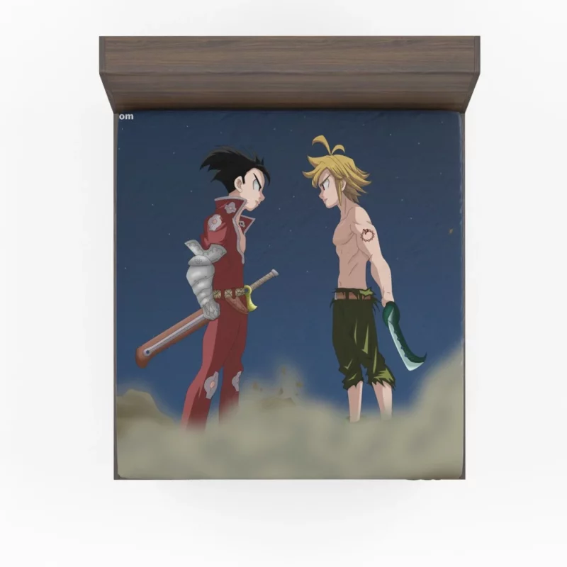 Zeldris and Meliodas Sibling Rivalry Anime Fitted Sheet