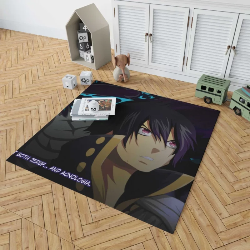 Zeref Dragneel Acnologia Adversary Anime Rug 1