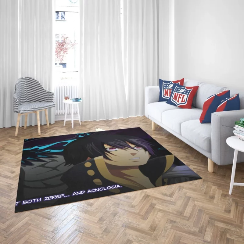 Zeref Dragneel Acnologia Adversary Anime Rug 2