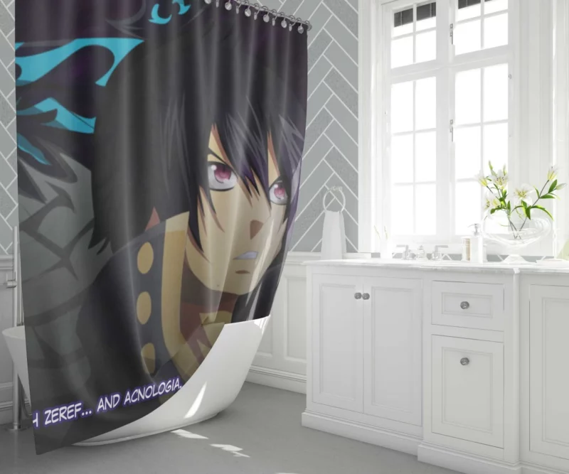 Zeref Dragneel Acnologia Adversary Anime Shower Curtain 1