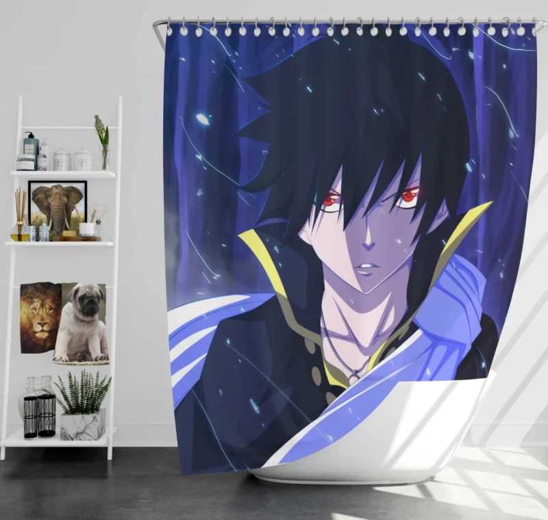 Zeref Dragneel Cursed Immortality Anime Shower Curtain