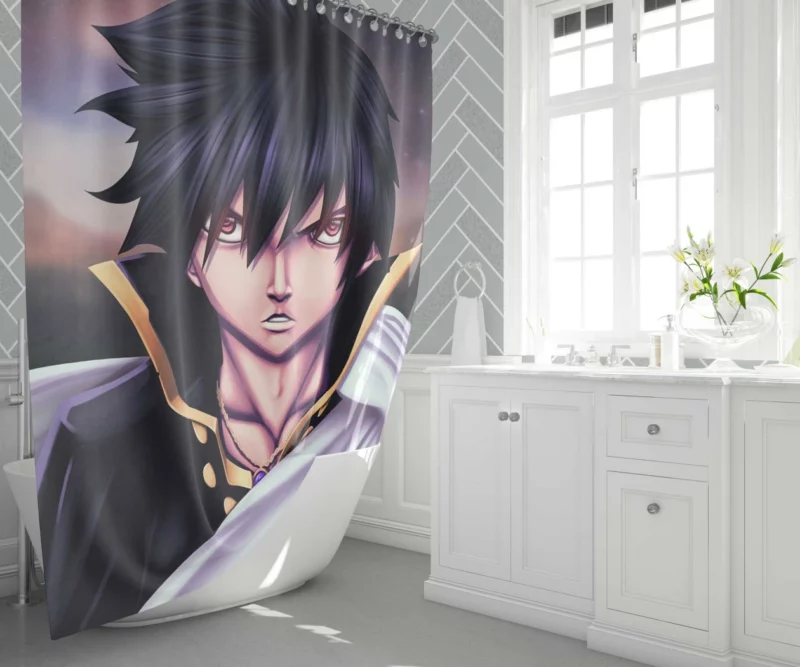 Zeref Dragneel Dark Magic Master Anime Shower Curtain 1