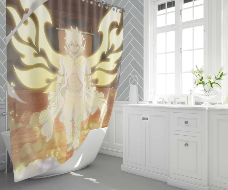 Zeref Dragneel Mysterious Sorcerer Anime Shower Curtain 1