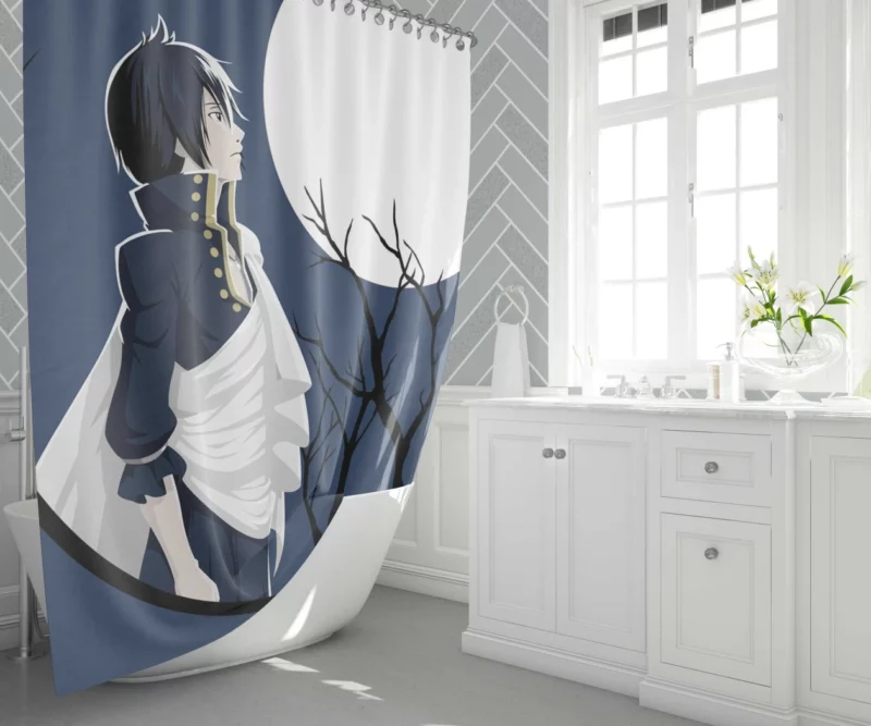 Zeref Dragneel Shadow of Darkness Anime Shower Curtain 1