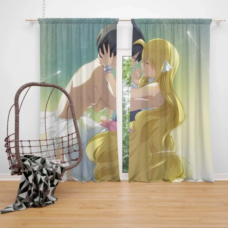 Zeref and Mavis Tragic Love Story Anime Curtain