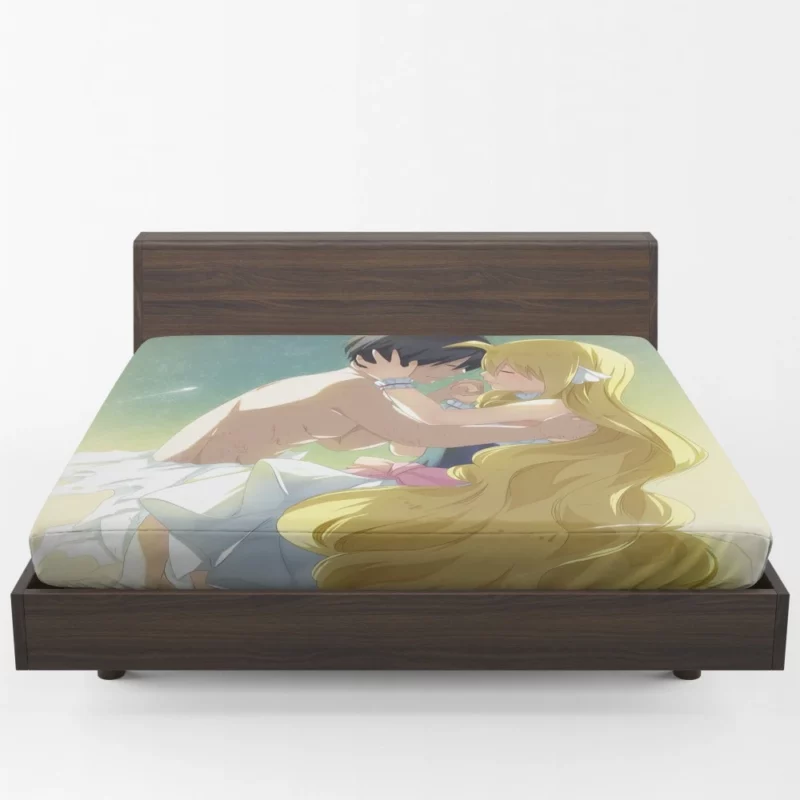 Zeref and Mavis Tragic Love Story Anime Fitted Sheet 1