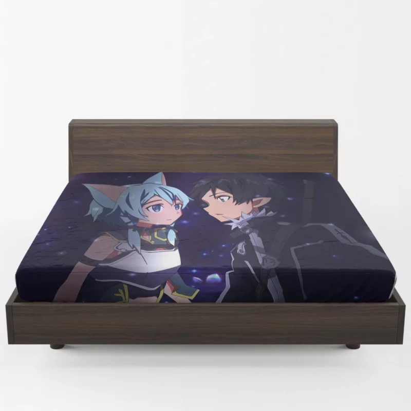 Zeref and Ochaco Uraraka Unexpected Alliance Anime Fitted Sheet 1